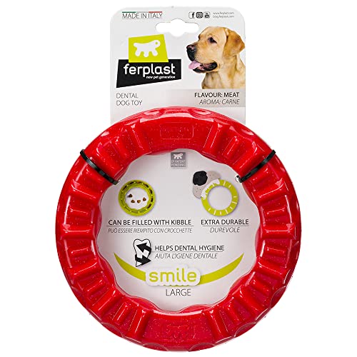 Ferplast Hundespielzeug Smile L rot Dog Ring 1 Stück von Ferplast
