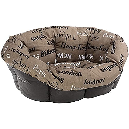 Ferplast Hundekissen, Hundebett und Katzenbett SOFA 'CUSHION 2 Kissen für Haustiere, gepolsterter Bezug, weiche waschbare Baumwollpolsterung, verstellbar mit Gummizug, 52 x 39 x h 21 cm braun Ferplast Hundekissen, Hundebett und Katzenbett SOFA 'CUSHION 2 Kissen für Haustiere, gepolsterter Bezug, weiche waschbare Baumwollpolsterung, verstellbar mit Gummizug, 52 x 39 x h 21 cm braun von Ferplast