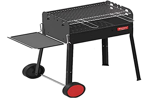 FERRABOLI Holzkohlegrill verchromt 58 x 37 mit Rädern Modell ISEO - 0151 von Ferraboli