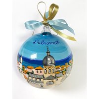 Dubrovnik-Kroatien-Ornament, Souvenir Einer Küstenstadt, Personalisiertes Länderpanorama, Schöne Erinnerung An Den Sommerurlaub. Geschenkidee von FerrariSoniArt