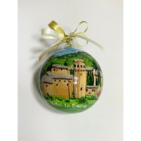 Hotel La Badia Orvieto. Ort Ihrer Hochzeit in Italien. Personalisiertes Handgemaltes Ornament, Andenken An Die Hochzeitsfeier Hotel La Badia Orvieto. Ort Ihrer Hochzeit in Italien. Personalisiertes Handgemaltes Ornament, Andenken An Die Hochzeitsfeier von FerrariSoniArt