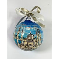 Istanbul, Handbemaltes Ornament, Weihnachtskugel Als Reisesouvenir Nach Türkei. Geschenk Zum Reisejubiläum, Zur Kreuzfahrt Oder Urlaub von FerrariSoniArt