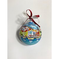 Ornament Von Porto, Portugal. Handbemalter, Personalisierter Ball. Sie Können Die Landschaft Ihrer Wahl Anfordern. Reise-Souvenirgeschenk von FerrariSoniArt
