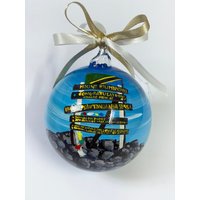 Personalisiertes Kilimandscharo-Ornament. Glaskugel Mit Fotografie Verziert. Geschenk Für Reisende, Abenteuerreise Souvenir Afrika von FerrariSoniArt