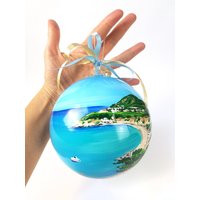 Personalisiertes Reisegeschenk, Andenken Oder Strandurlaubsprojekt. Handdekorierte Glaskugel, Wunschkugel Für Liebe Freunde Personalisiertes Reisegeschenk, Andenken Oder Strandurlaubsprojekt. Handdekorierte Glaskugel, Wunschkugel Für Liebe Freunde von FerrariSoniArt