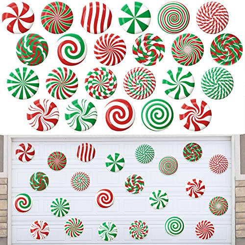 Ferraycle 23 Stück magnetische Weihnachts-Garagentor-Dekorationen, Frohe Weihnachten, Garagentor-Magnete, Weihnachten, Aufkleber für Weihnachten, Kühlschrankmagnete (niedlicher Stil) von Ferraycle