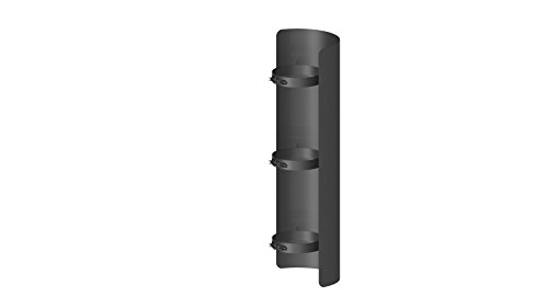 Ofenrohr - Strahlungsschutz; 750 mm Länge und 120mm Durchmesser, schwarz von Ferro Lux