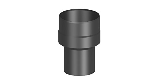 Ofenrohr-Übergangselement Erweiterung von Ø 110 auf Ø 150 mm, schwarz von Ferro Lux