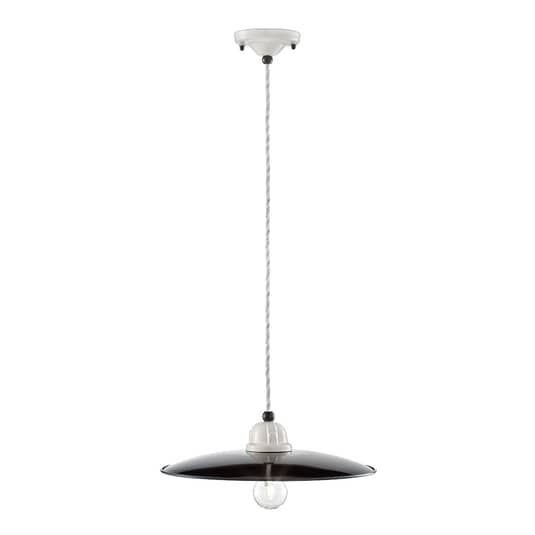 B-Ware Ferroluce Retro Hängeleuchte C1612 Deckenlampe Pendelleuchte E27 Schwarz Weiß B-Ware Ferroluce Retro Hängeleuchte C1612 Deckenlampe Pendelleuchte E27 Schwarz Weiß von Ferroluce