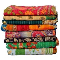 Vintage Kantha Quilt Lot 30 Stück Handarbeit Bestickt Gudari Sale Tagesdecke Ethno Überwurf Ralli Baumwolle Decke von Ferrovio