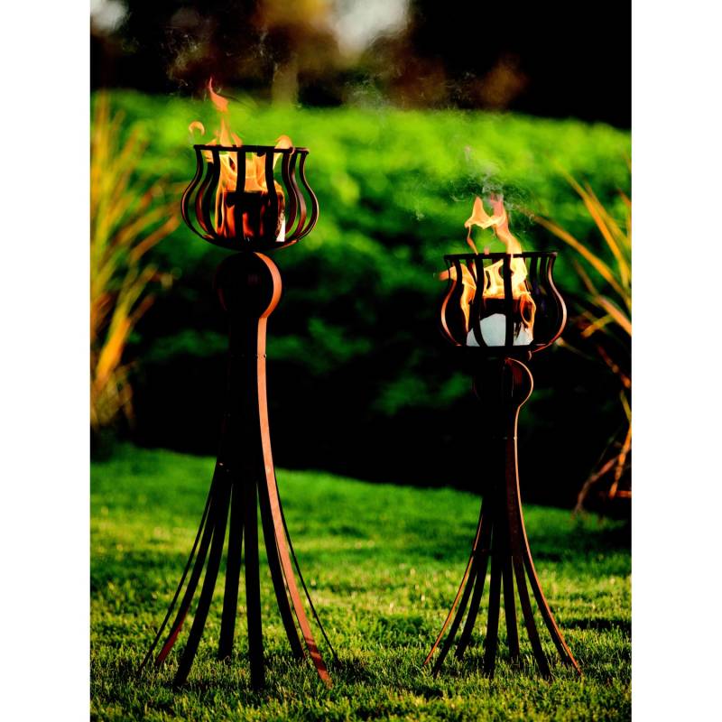 Ferrum Art Design Deko-Skulptur Ständer Abstrakt Gr. II 80 cm Edelrost von Ferrum Art Design
