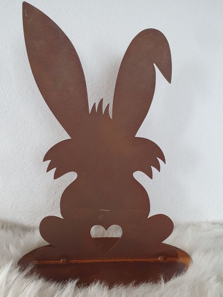 Ferrum Art Gartenfigur Osterhase Puschel, (Stück, 0 St) von Ferrum Art