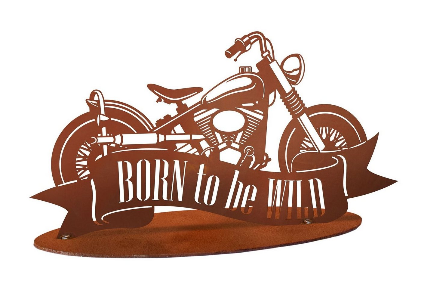 Ferrum Art Dekofigur Motorrad Born to be Wild"" von Ferrum Art