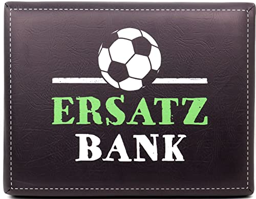 Ferrum Bierkastensitz Kissen Kastensitz mit Aufschrift Ersatzbank Fußball Sitzkissen Sitzpolster Hocker Polster von Ferrum