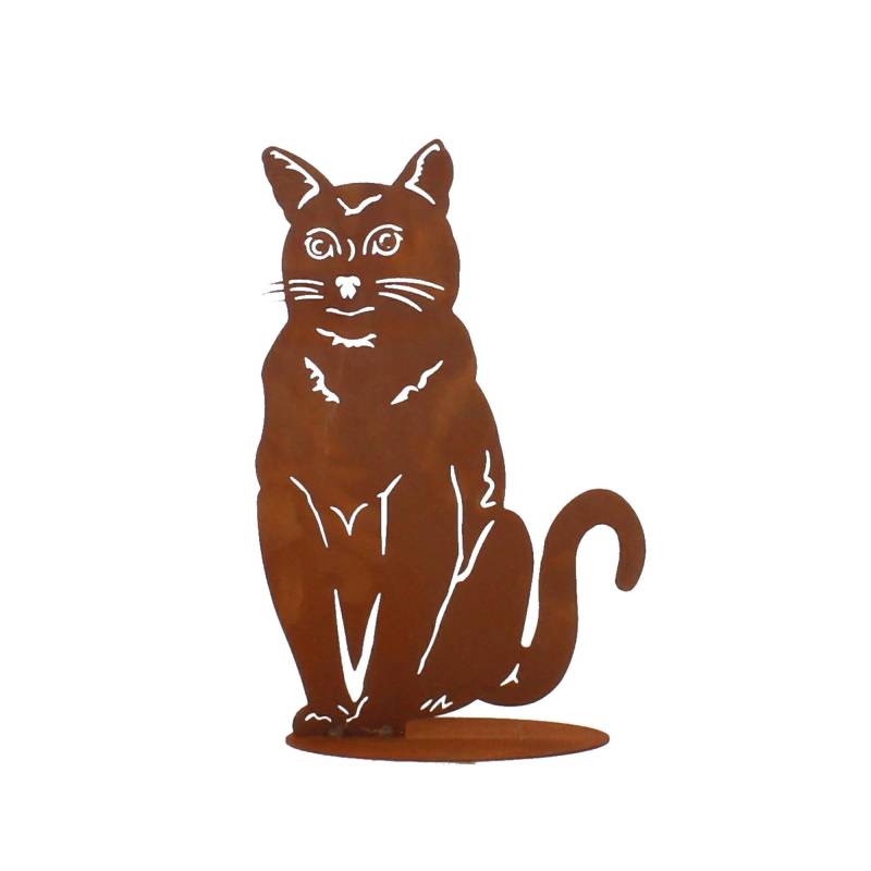 Ferrum Gartendeko Siamkatze 38x30cm Edelrost 5-0319 von Ferrum Art Design GmbH & Co. KG