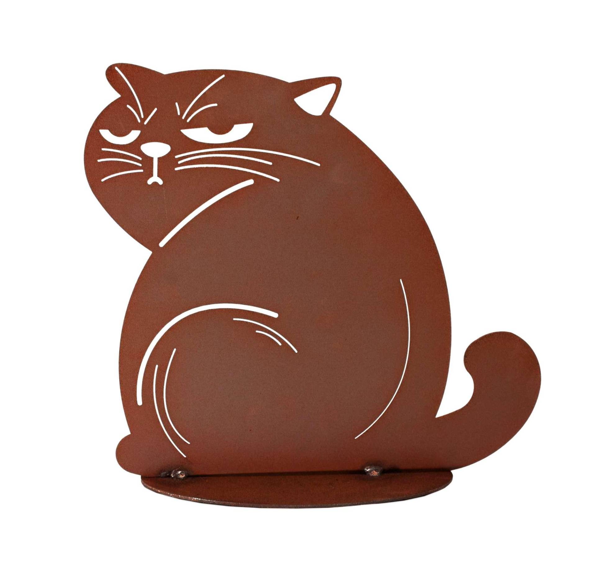 Ferrum GartendekoKater Gizmo 25x29cm Edelrost 5-0466 von Ferrum Art Design GmbH & Co. KG