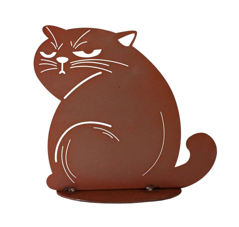 Ferrum GartendekoKater Gizmo 25x29cm Edelrost 5-0466 von Ferrum Art Design GmbH & Co. KG