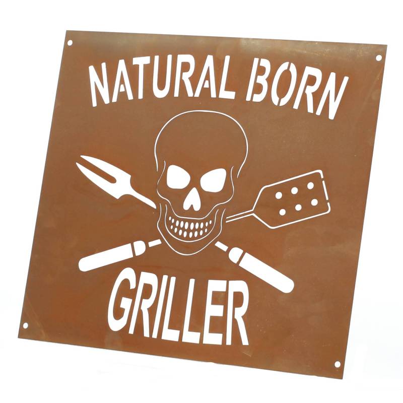 Ferrum Wandbild Edelrost Griller von Ferrum Art Design GmbH & Co. KG