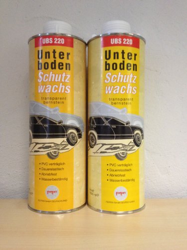 2 X (2X1Liter) Fertan UBS Wachs-Unterbodenschutz 1 Liter Kartusche von Fertan
