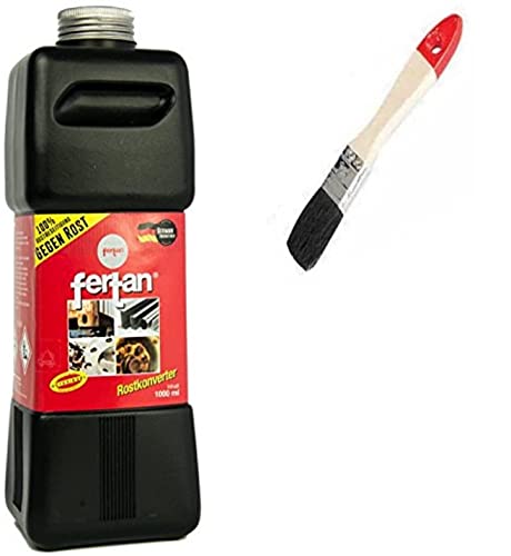 Fertan Rostentferner, Rostkonverter - Der perfekte Rostumwandler inkl. Pinsel von E-Com24 (Fertan 1 Liter) von Fertan