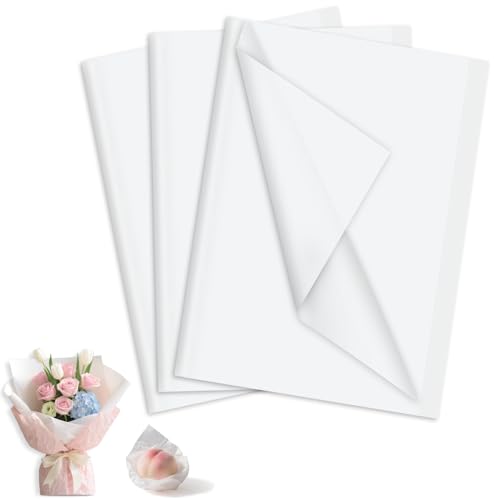 120 Blatt Seidenpapier Weiß,35 x 50cm Geschenkpapier für Blumen Füller,Verpackungspapier Seidenpapier für Geburtstag Hochzeitsdeko DIY 120 Blatt Seidenpapier Weiß,35 x 50cm Geschenkpapier für Blumen Füller,Verpackungspapier Seidenpapier für Geburtstag Hochzeitsdeko DIY von Feruchun