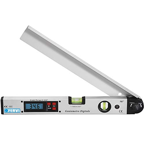 Fervi Digitales Winkelmesser und Wasserwaage mit 2 Ampullen G008 von Fervi