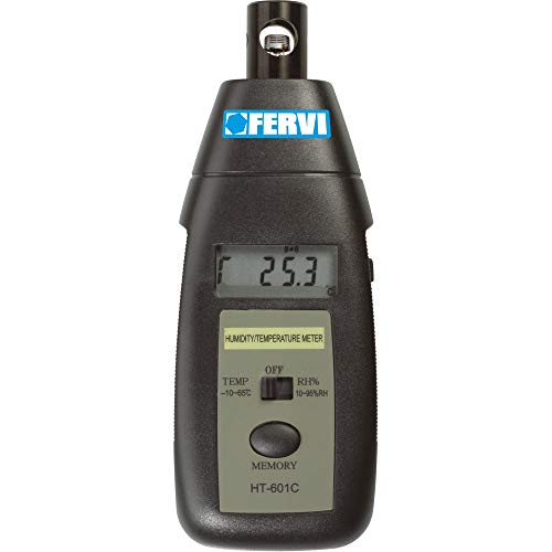 Fervi T057 Digitaler Temperatur- und Luftfeuchtigkeitsmessgerät von Fervi