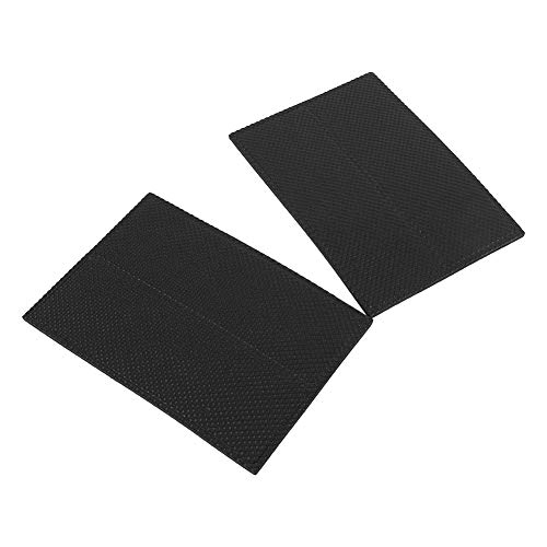 Fesjoy 4pcs Schwarze Nicht-Schlupf-Selbstkleberbodenschützer, Möbelsofa Schreibtischstuhl Gummi-Füße Pads, Material, Einfach zu Bedienen, 1 Beutel 4pcs von Fesjoy