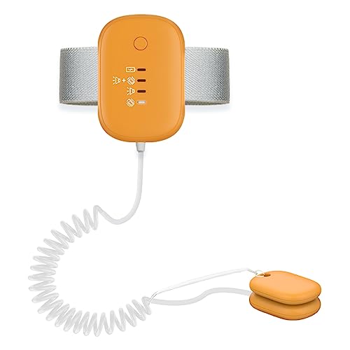 Fesjoy Kabelgebundener Baby-Bettnässer-Alarm, Pinkel-Alarm für Jungen, Mädchen, Kinder, Töpfchentraining, Altenpflege, eingebauter Akku mit Vibration/Ton/Vibration und Ton, 3 Alarmmodi, magnetischer von Fesjoy