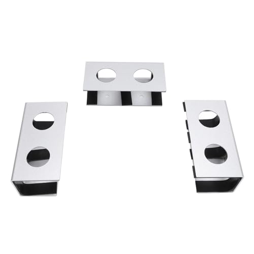 Fesjoy Maximieren Sie den Platz Unter Dem Schreibtisch -Laptop -Mount, Aluminium -Legierungs -Metallregal, Halter mit Anti -Scratch -Silikon, Ergonomischer Gerätehalter für Laptop -TV (Silber) von Fesjoy