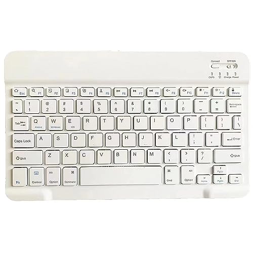 Fesjoy Universal Drei Systeme,10 Zoll Wirel BT Tastatur Wiederaufladbare Universal Tablet Tastatur mit drei Systemen Universal Wiederaufladbare BT Tastatur von Fesjoy