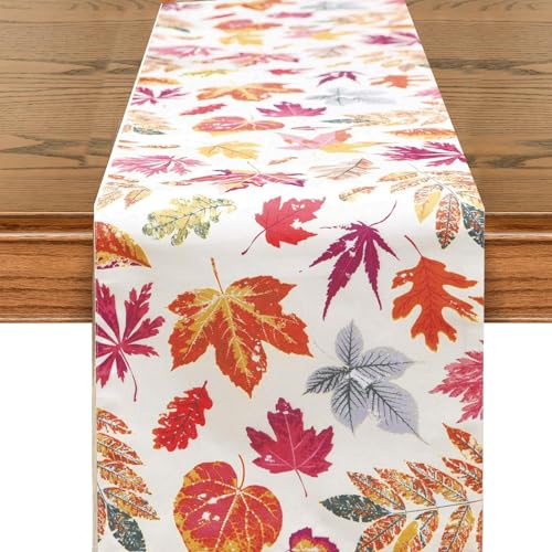 Fesnova Herbstdeko Tischläufer mit Herbstliche Ahornblätter,Herbst Deko Rot Orange Grau,Tischläufer Herbst 33x183cm fürHerbstdekoration für Indoor Outdoor Herbst Thanksgiving Bauernhaus Dekoration Fesnova Herbstdeko Tischläufer mit Herbstliche Ahornblätter,Herbst Deko Rot Orange Grau,Tischläufer Herbst 33x183cm fürHerbstdekoration für Indoor Outdoor Herbst Thanksgiving Bauernhaus Dekoration von Fesnova