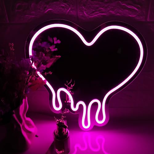 Fespcj Melt The Love Neon-Acryl-Spiegelschild mit LED bruchsicher und rostfrei leicht einstellbare Helligkeit und feuchtigkeitsbeständig überlegener ästhetischer Neonspiegel Fespcj Melt The Love Neon-Acryl-Spiegelschild mit LED bruchsicher und rostfrei leicht einstellbare Helligkeit und feuchtigkeitsbeständig überlegener ästhetischer Neonspiegel von Fespcj