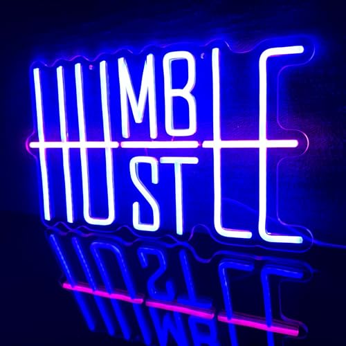 Fespcj LED Neon Licht Einstellbare Lichtintensität Party Atmosphäre Licht Buntes Neon Zeichen 16.14" x 9.84" (Blau+Pink) Acryl Neon Sign Wandmontage Modern und Trendy von Fespcj