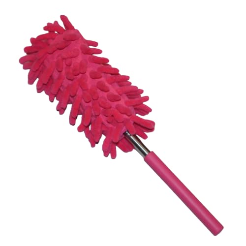 Hotpink Ausziehbar Staubwedel Staubwischer Teleskopstiel Wedel Mikrofaser 26-74cm von FestPreis