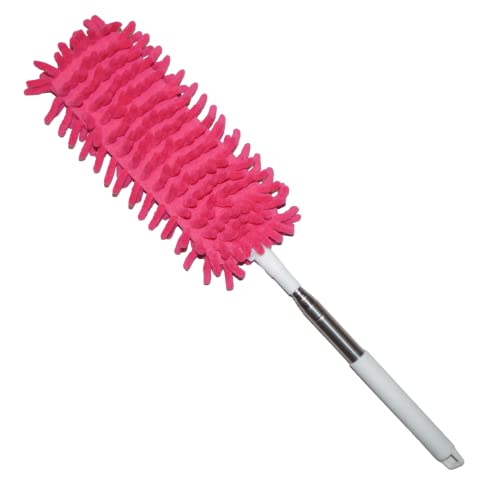 Pink Ausziehbar Staubwedel Staubwischer Teleskopstiel Flach Mikrofaser 47-120 cm von FestPreis