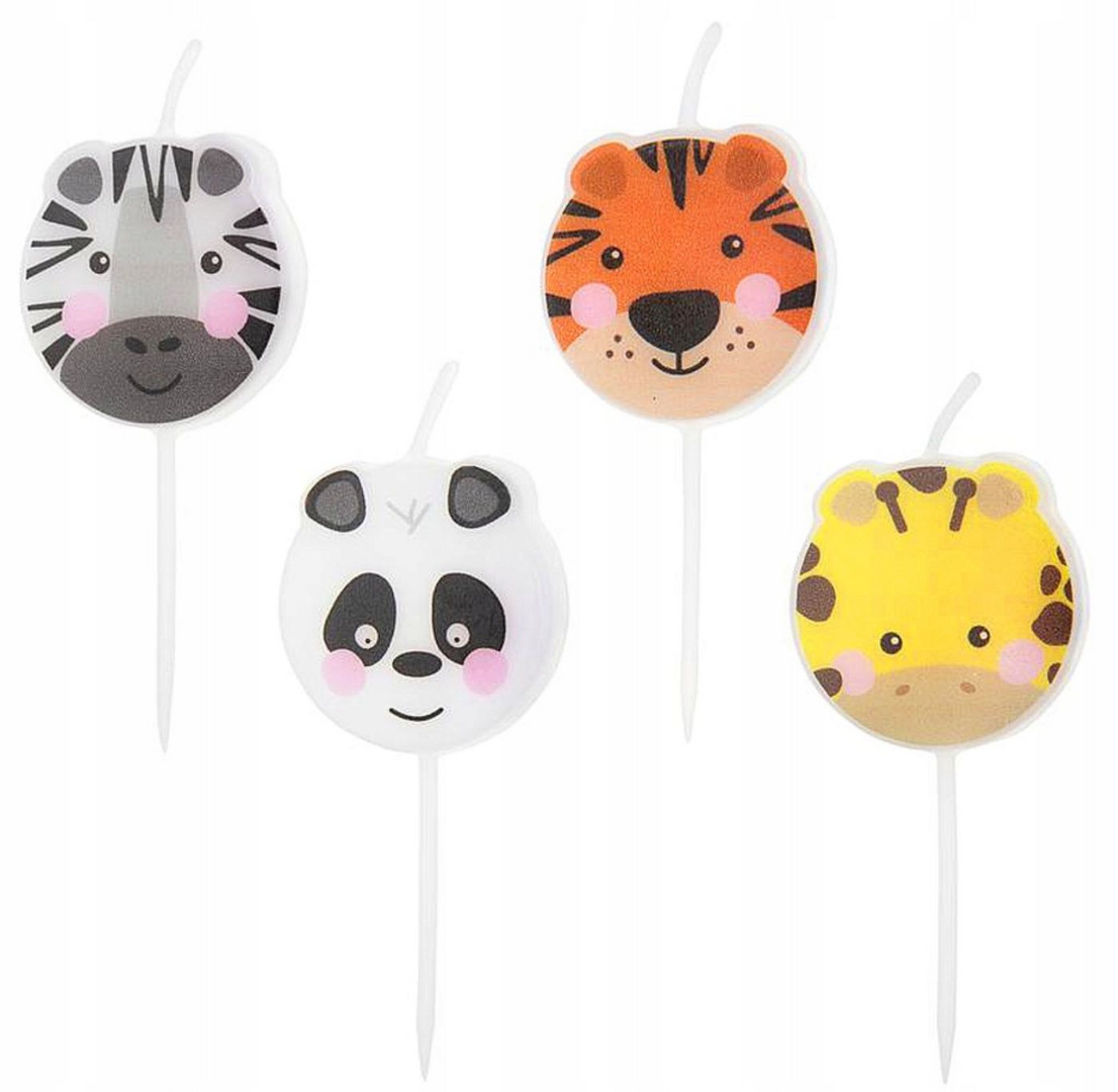Festivalartikel Geburtstagskerze Safari-Zoo Tierkerzen für Kindergeburtstag, 4er Set, Höhe 6,5-7cm Festivalartikel Geburtstagskerze Safari-Zoo Tierkerzen für Kindergeburtstag, 4er Set, Höhe 6,5-7cm von Festivalartikel