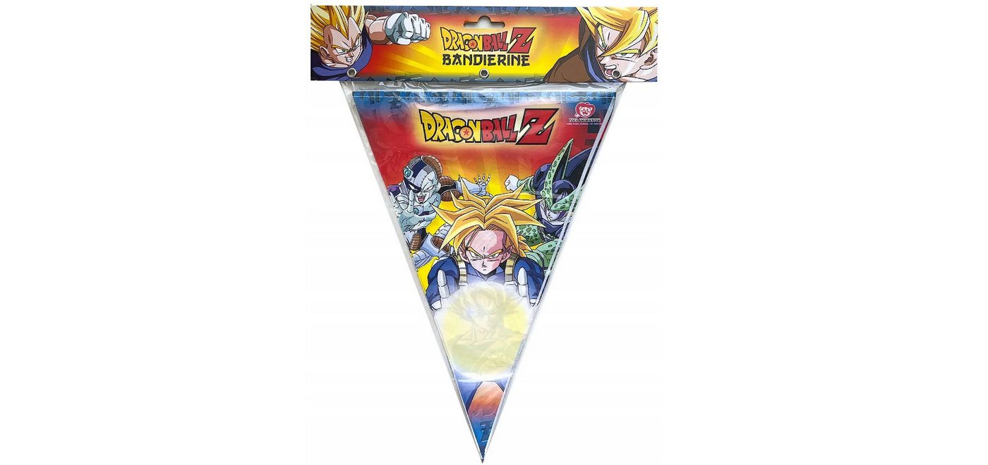 Festivalartikel Girlande Dragon Ball Z Geburtstags-Girlande, Einseitiges Design, 19x27 cm von Festivalartikel