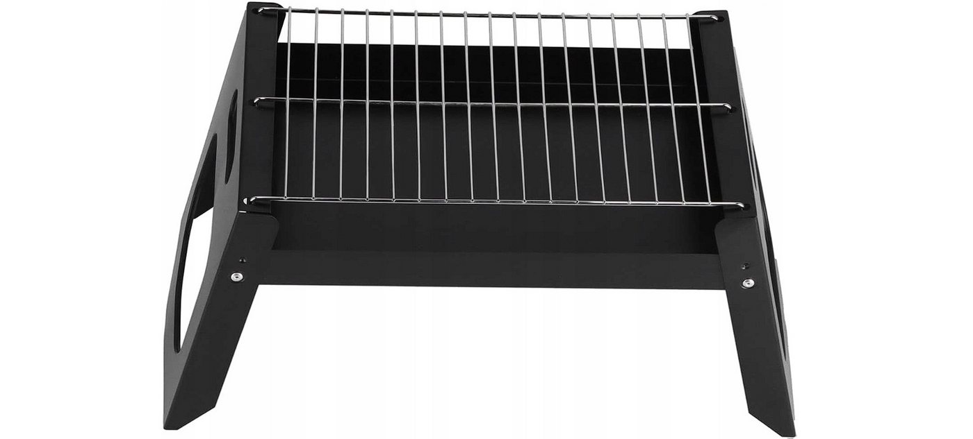 Festivalartikel Holzkohlegrill Klappbarer tragbarer Campinggrill Holzkohlegrill, Für Garten und Camping 47x22x21 cm NEU!!! von Festivalartikel