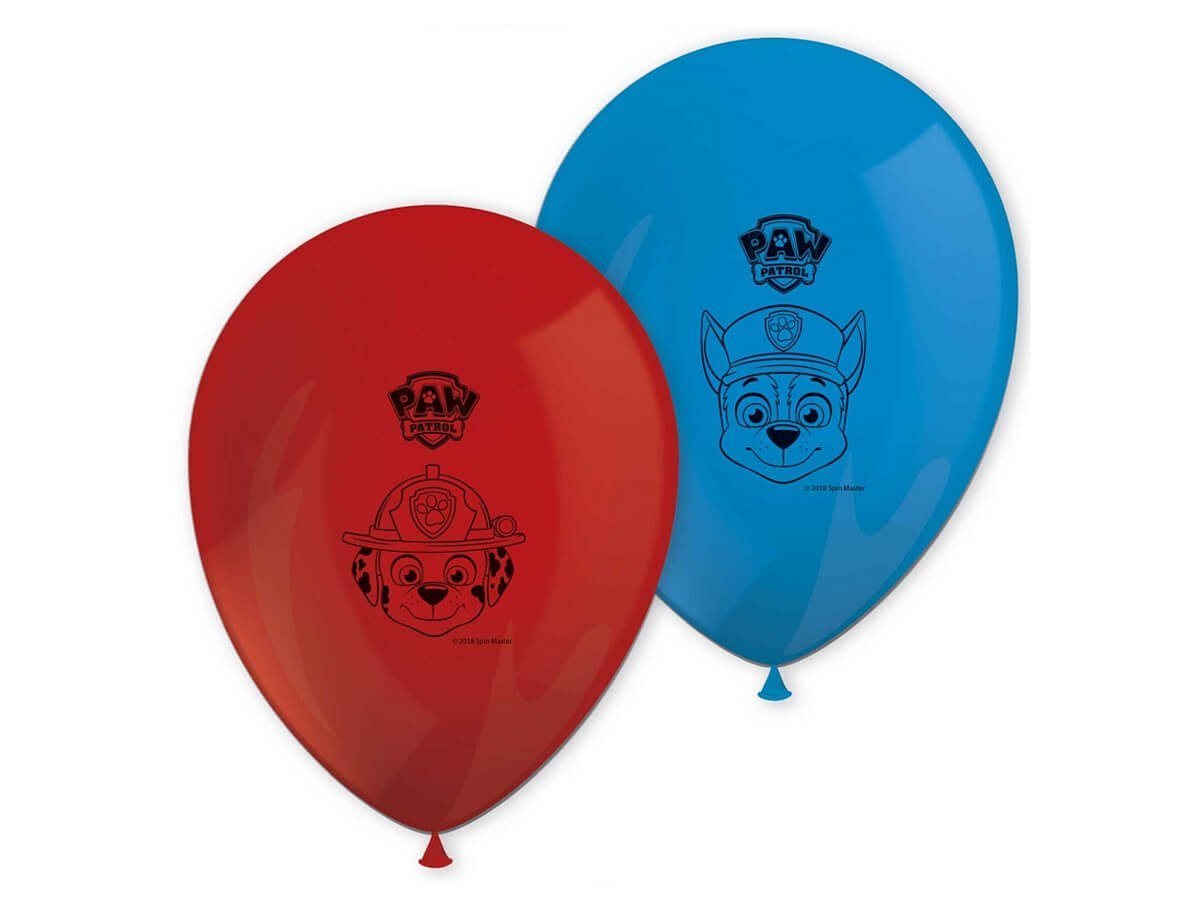 Festivalartikel Luftballon PAW PATROL LUFTBALLONS GEBURTSTAG LUFTBALLON SET 8 Stk von Festivalartikel