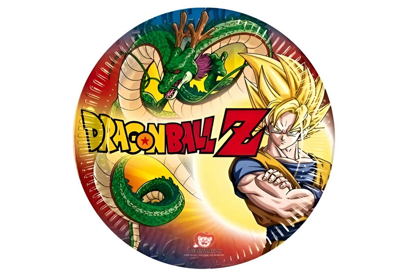 Festivalartikel Pappteller Pappteller Dragon Ball Z 20 cm, (1 St) von Festivalartikel