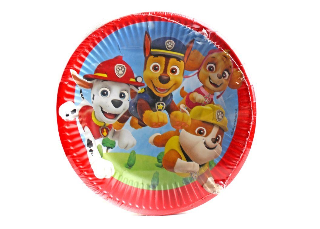 Festivalartikel Pappteller Paw Patrol Teller Geburtstag Geburtstagsteller Einwegteller Pappteller, (6 St) von Festivalartikel