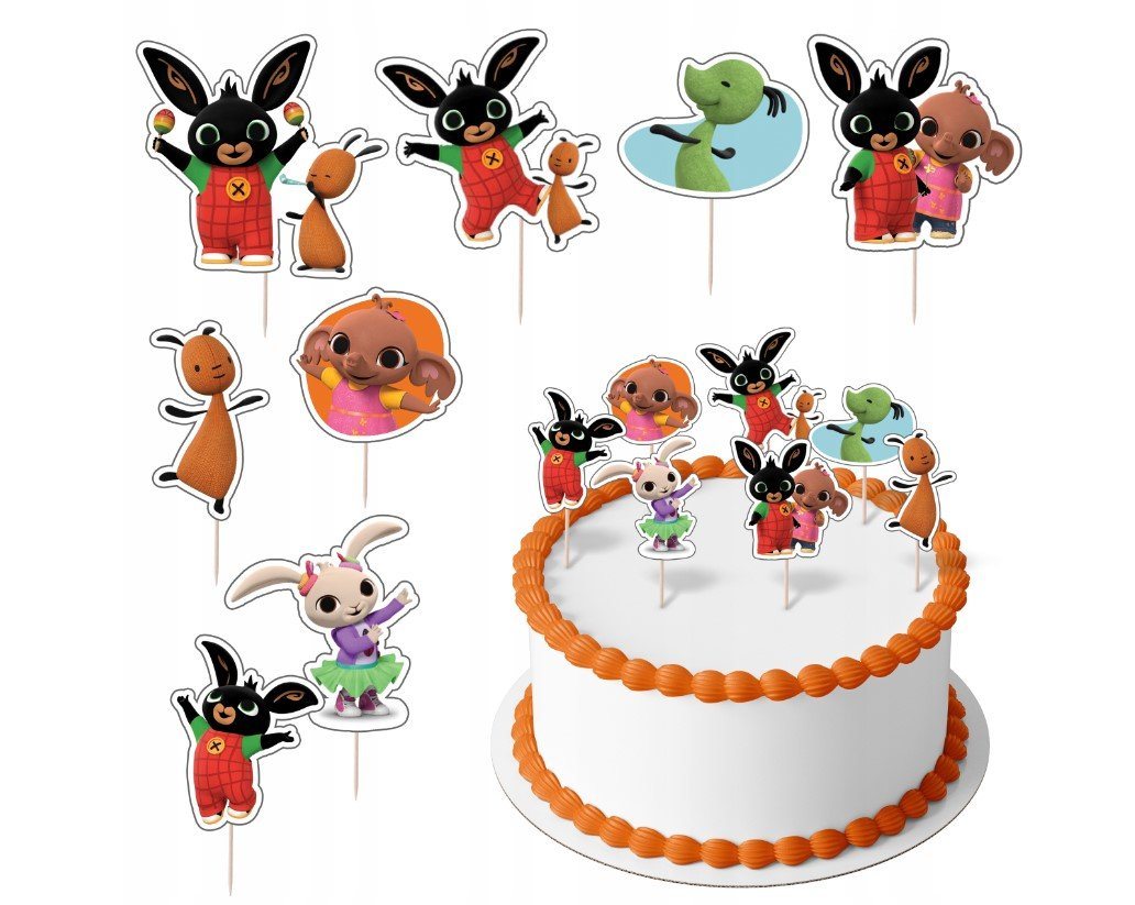 Festivalartikel Tortenstecker Bing Topper Set 8 Stk Geburstag Torten Deko Kuchen Junge dodo von Festivalartikel