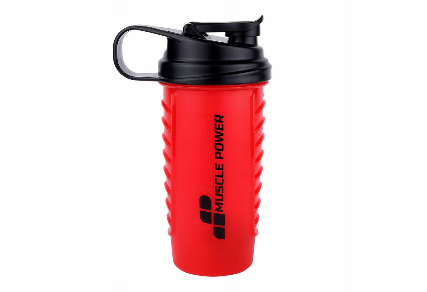 Festivalartikel Trinkflasche Eiweißshaker für Fitnessstudio, 770ml, rot von Festivalartikel