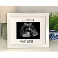 Schwangerschaftsankündigung Bilderrahmen | Ultraschallbilderrahmen Personalisierter 5x7 Schwangerschaftsankündigung Bilderrahmen | Ultraschallbilderrahmen Personalisierter 5x7 von FestiveFrameCo