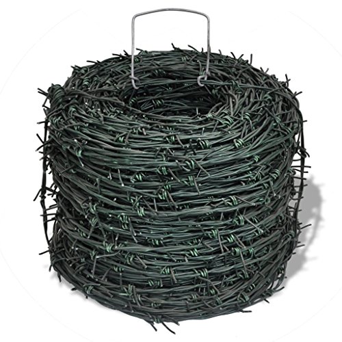 Festnight 100 m Stacheldraht Flachdraht Drahtverhau Grün für Garten Terrasse oder Hinterhof Festnight 100 m Stacheldraht Flachdraht Drahtverhau Grün für Garten Terrasse oder Hinterhof von Festnight
