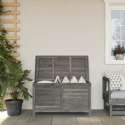 Festnight Auflagenbox Holz Garten Gartenbox Kissenbox Kissentruhe Massivholz Aufbewahrungsbox Gartentruhe Truhenbank Sitztruhe Truhe für Indoor und Outdoor von Festnight