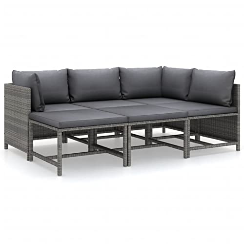 Festnight Balkonmöbel für Keiner Balkon Lounge Rattan Gartenmöbel Kein Gartenlounge Gartensofa Sofa Outdoor Loungemöbel Terrasse Sitzgruppe von Festnight