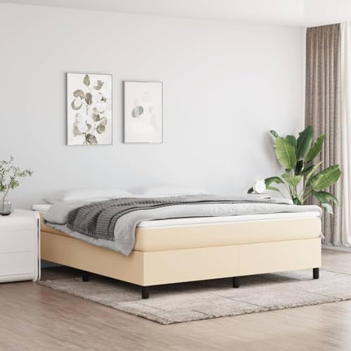 Festnight Bett 180x200 cm Polsterbett ohne Kopfteil Jugendbett Bettgestell Doppelbett Einzelbett Gästebett Bettrahmen Schlafzimmer Bett Jugendzimmer von Festnight