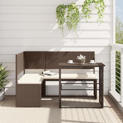 Festnight Ecksofa Lounge Gartenmöbel Ecklounge Ecksofa Gartengarnitur Balkon Lounge Klein Sitzgruppe Outdoor Sofa Garten Terrasse Outdoor Braun Festnight Ecksofa Lounge Gartenmöbel Ecklounge Ecksofa Gartengarnitur Balkon Lounge Klein Sitzgruppe Outdoor Sofa Garten Terrasse Outdoor Braun von Festnight